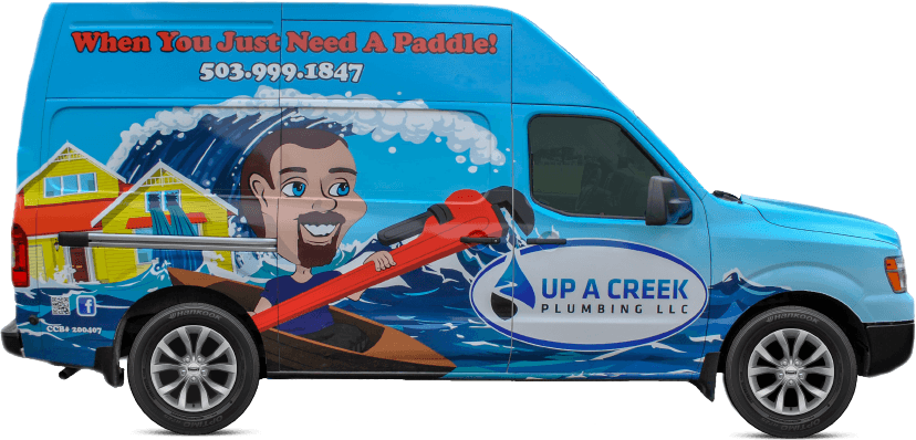 Up A Creek Plumbing company service van